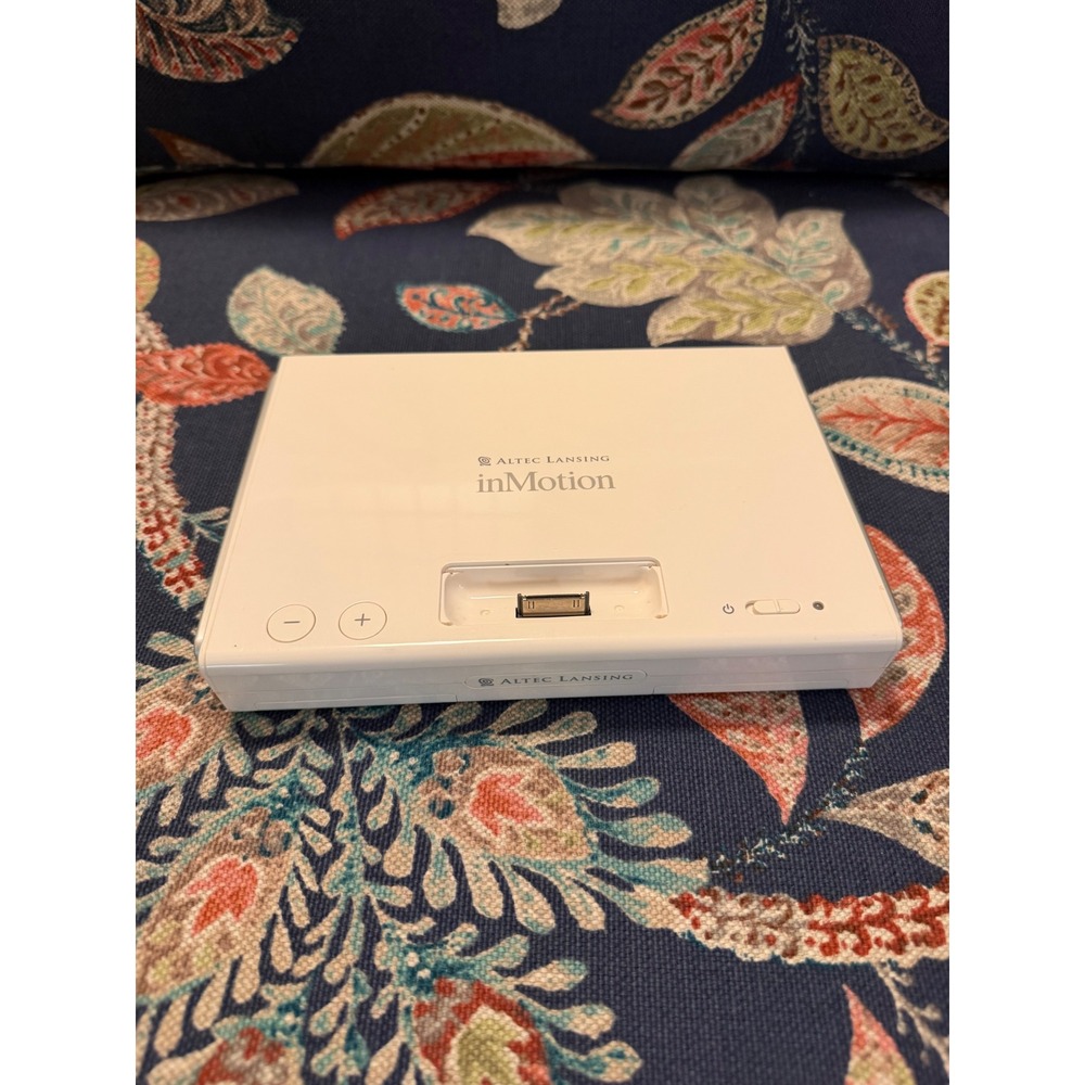 Altec Lansing inMotion Portable iPod Docking Station Speaker White